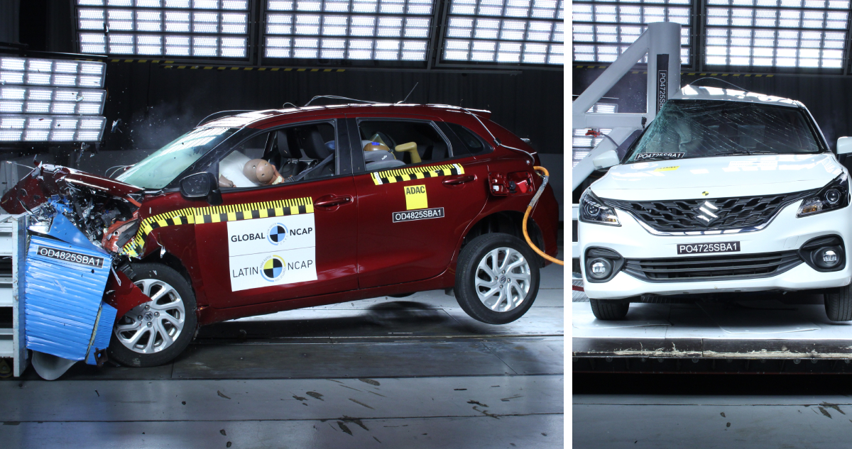Baleno, el auto más vendido en Chile, obtuvo solo 2 estrellas de seguridad en su modelo avanzado