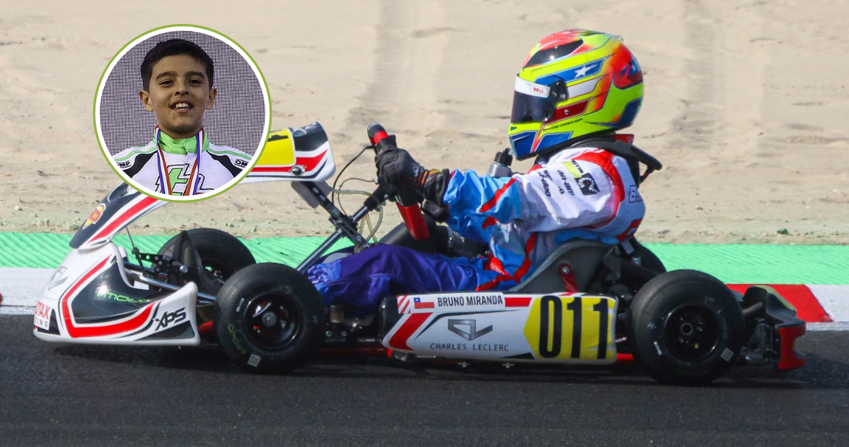 Lo que le depara el 2026 a Bruno Miranda tras ser subcampeón mundial de karting a los 10 años