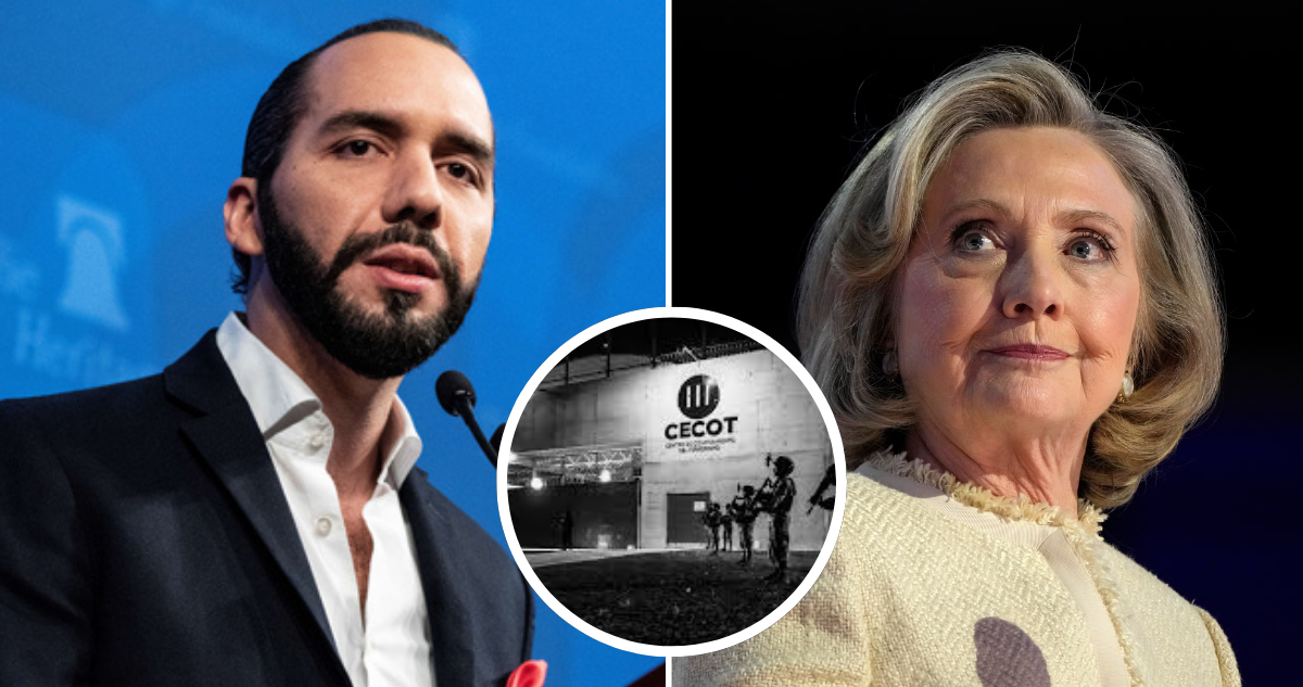 Bukele responde críticas de Clinton