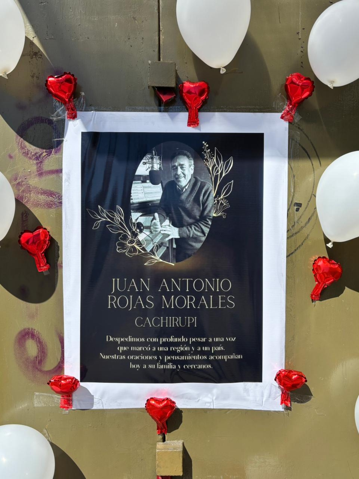 Levantan homenaje espontáneo a Cachirupi y se confirman datos de su funeral: "Era bueno y chistoso"