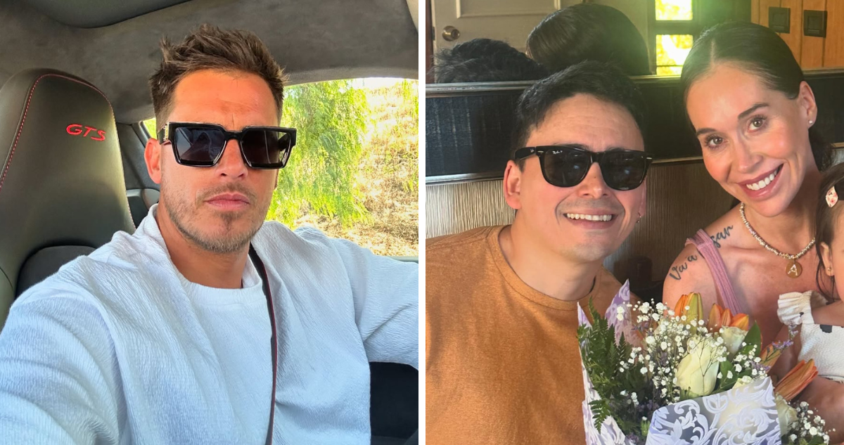 Camilo Huerta y Vale Roth junto a Miguel de la Fuente