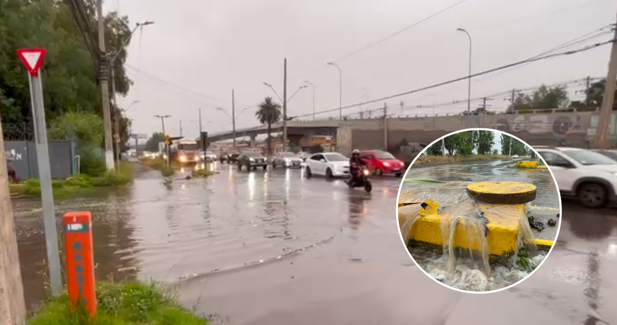 Desborde de canal genera problemas en importante avenida de Maipú