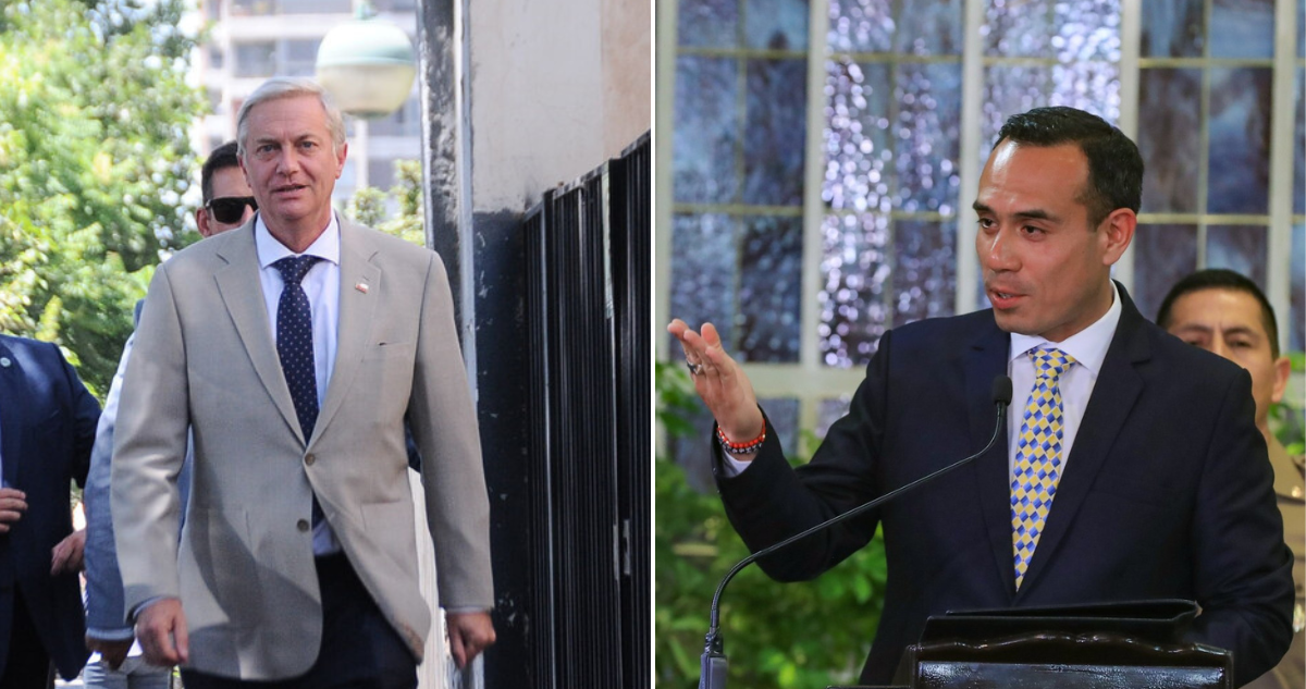 el presidente electo José Antonio Kast y el presidente peruano José Jerí