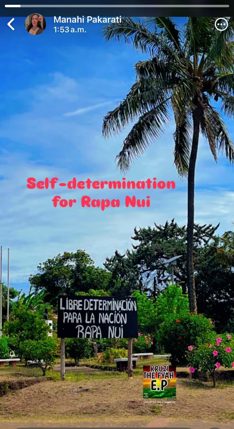 Instagram de embajadora Manahi Pakarati