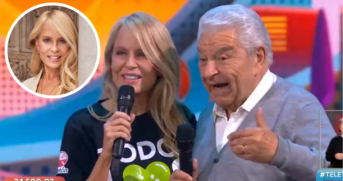 Cecilia Bolocco junto a Don Francisco en la Teletón