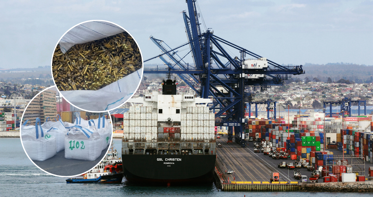 Podrían concordar con munición de guerra: Expertos por toneladas de casquillos incautados por Aduana