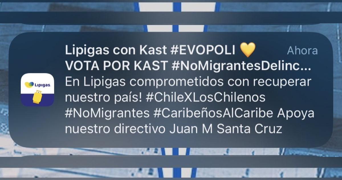 Lipigas afirma que acceso no autorizado a sistema de notificaciones generó masiva mensajería pro Kast