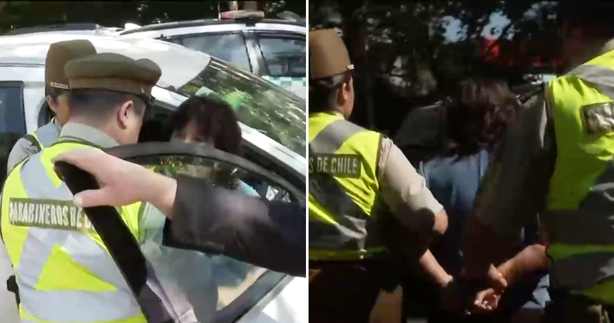 Capturas de CHV de detención de conductora en vivo