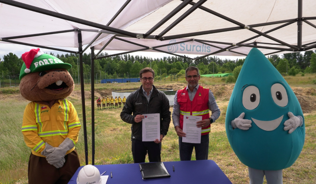 Habilitan dos piscinas con agua saneada para el combate de incendios forestales en Los Lagos