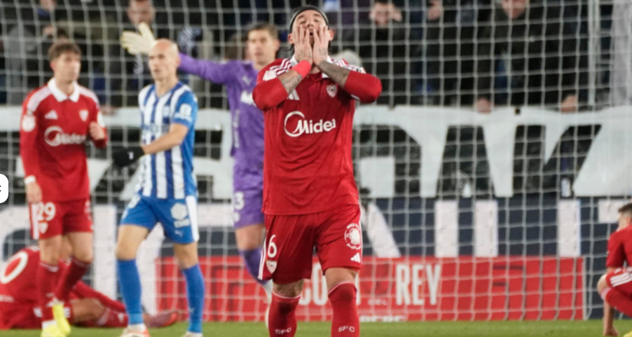 Sevilla fue eliminado por Alavés de la Copa del Rey.