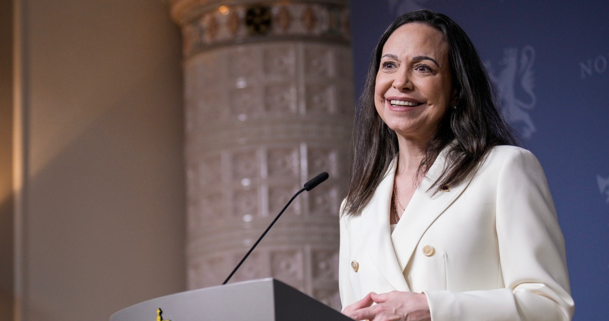 María Corina Machado reaparece en Oslo tras meses en clandestinidad y realiza rueda de prensa