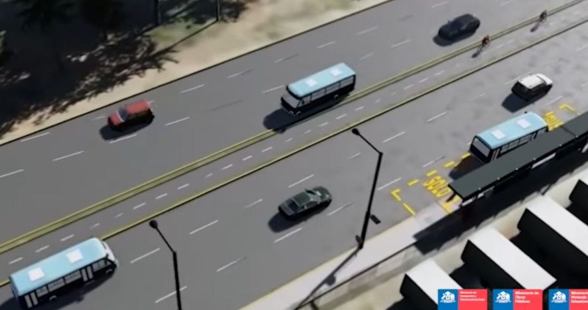 Corredor del transporte público en la Ruta 160