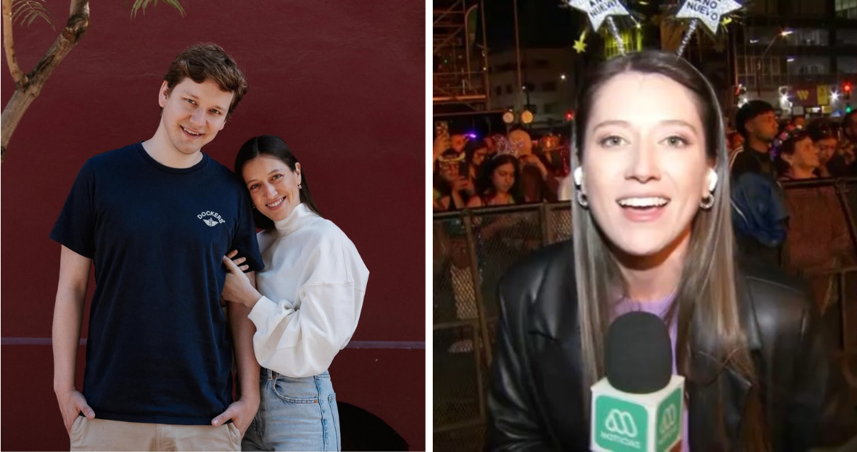 Darynka Marcic en Año Nuevo y junto a su novio