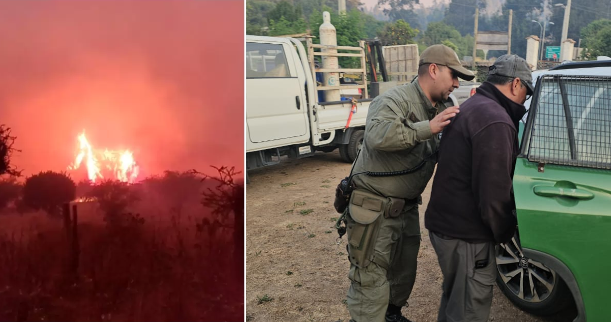 Detienen a acusado por iniciar incendio que lleva cerca de 200 hectáreas consumidas en Santo Domingo