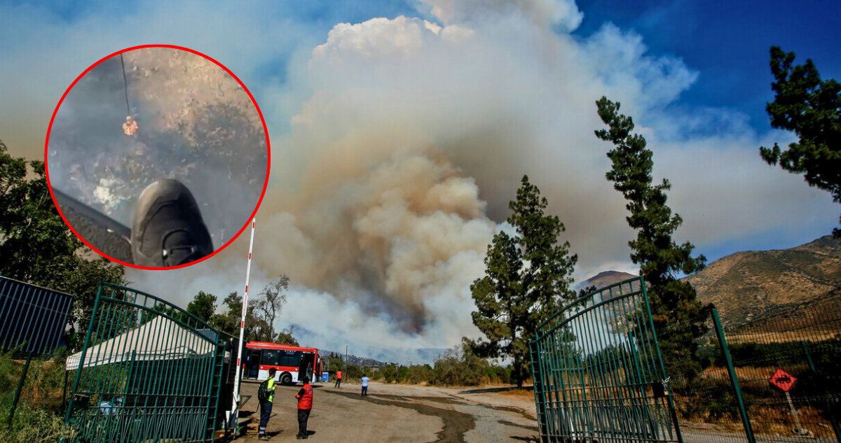 Incendio forestal en Las Condes alcanza las 470 hectáreas afectadas: una senderista fue rescatada