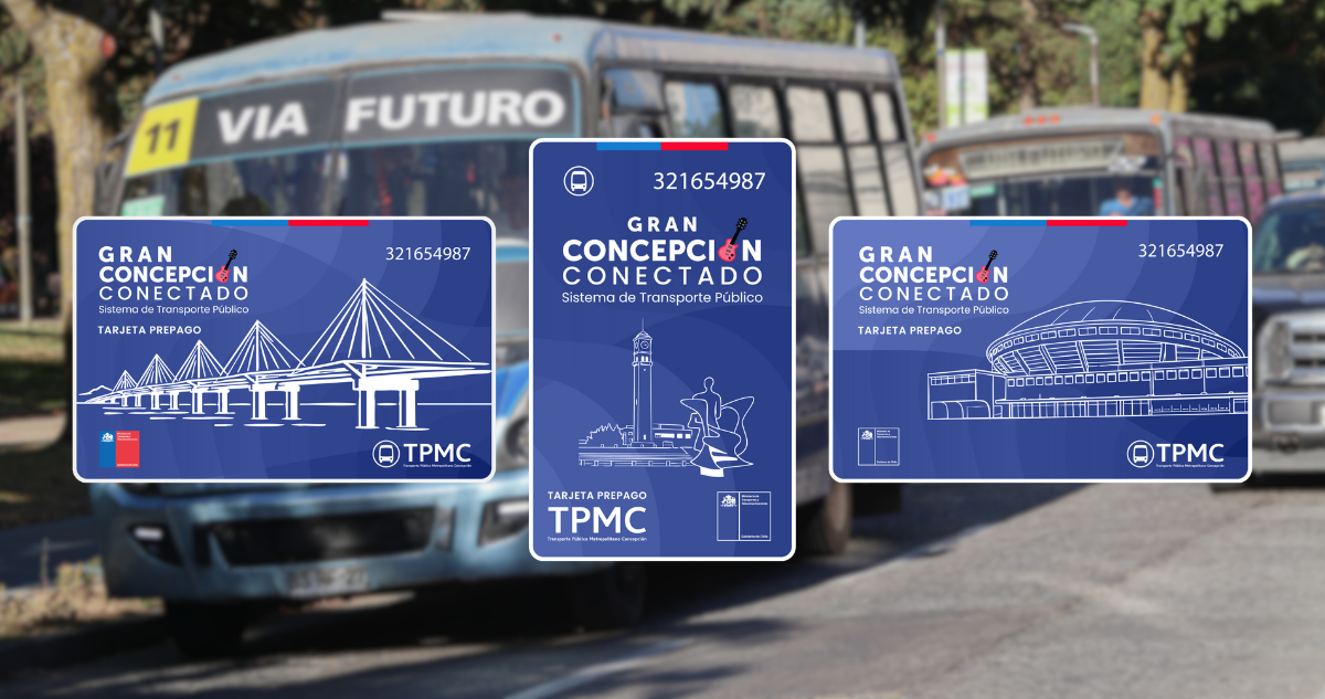 Así puedes elegir el diseño de la tarjeta de pago que tendrán los microbuses del Gran Concepción