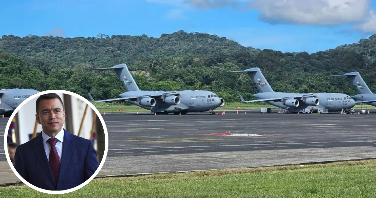 Fuerza Aérea de EEUU confirma que desarrolla "Operación temporal" en Ecuador junto al ejército local