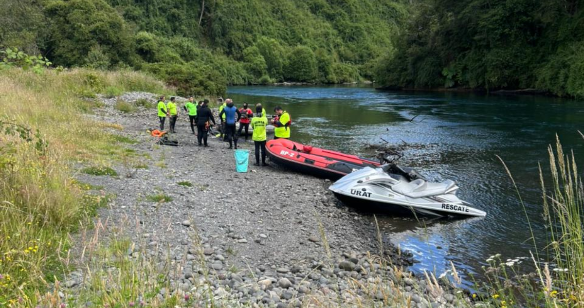Encuentran cuerpo de joven de 23 años que cayó al río Pilmaiquén tras tres jornadas de búsqueda
