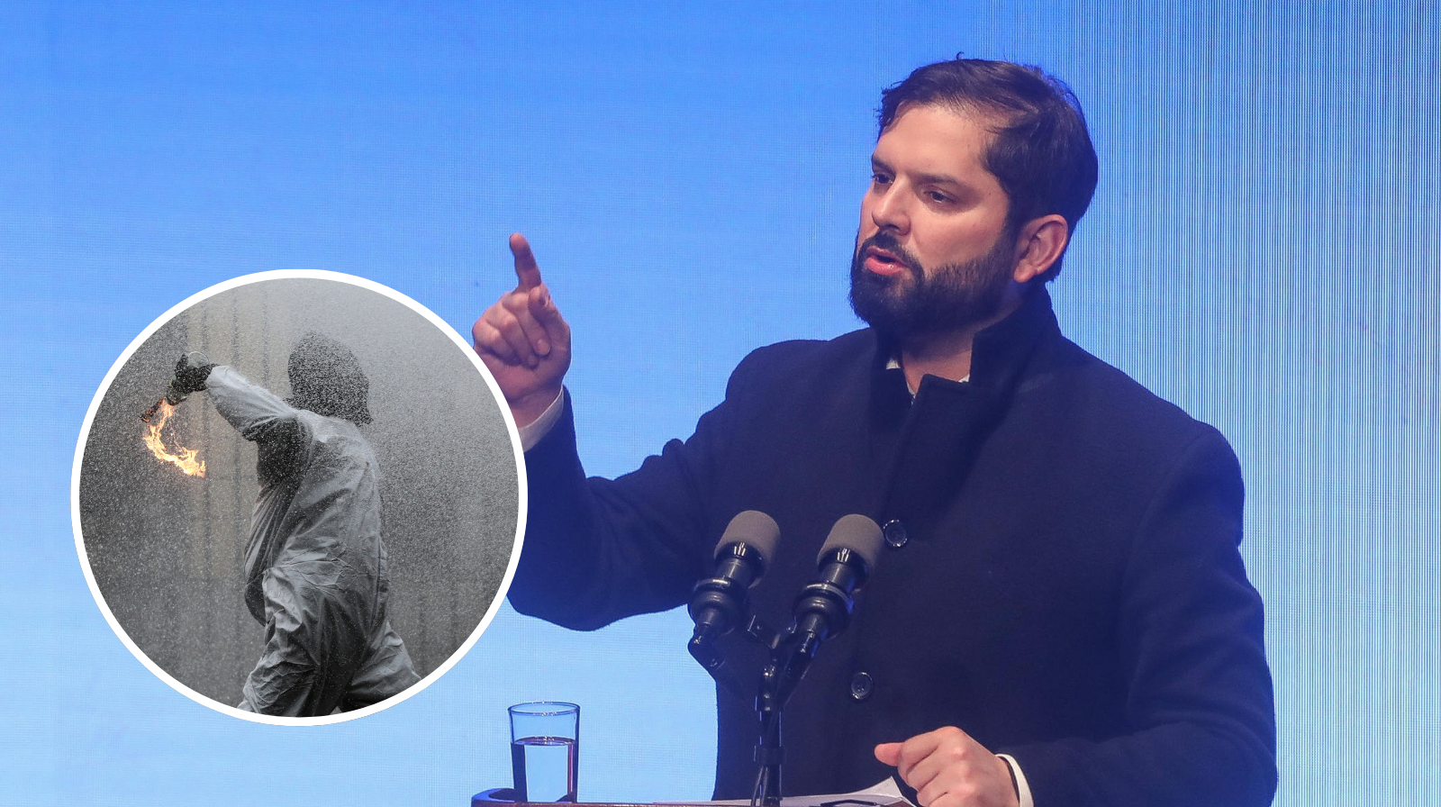 Perisidente boric condena violencia de overoles blancos y califica actos como delitos, pide sanciones