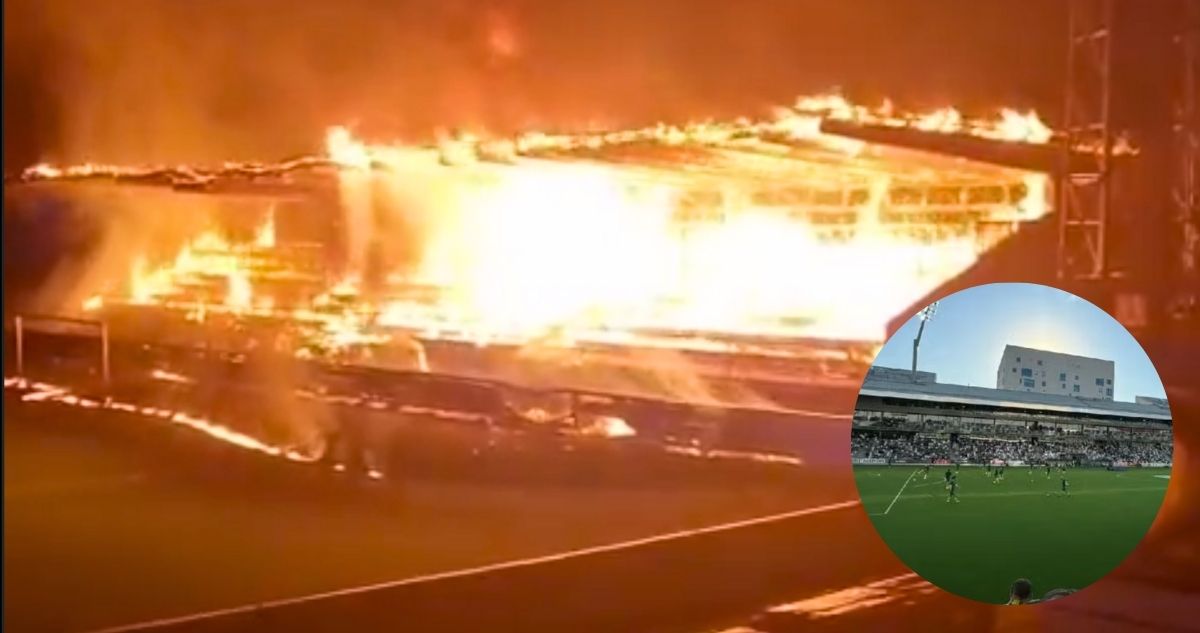 FC Haka incendio estadio