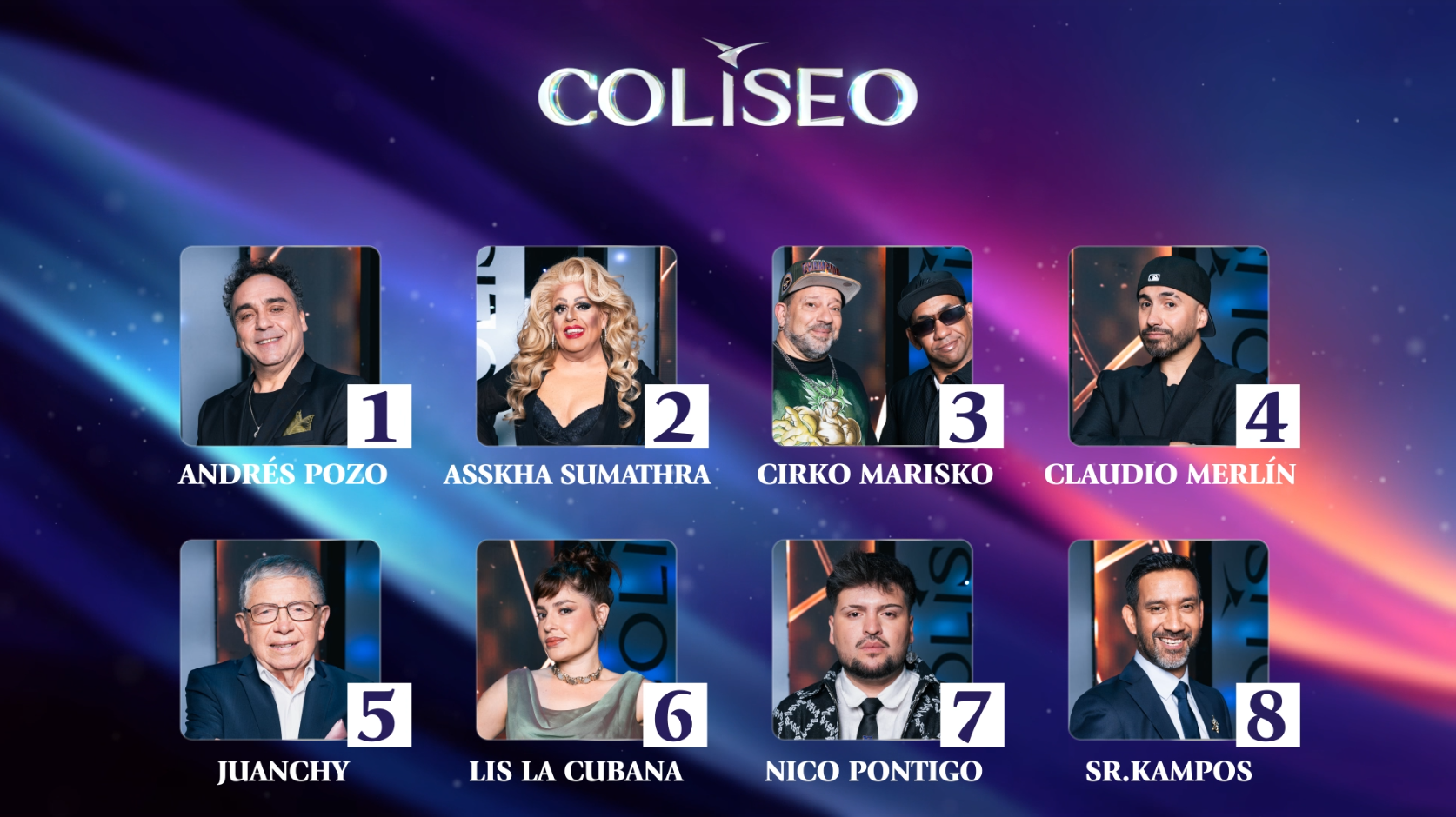 Los 8 finalistas de Coliseo 