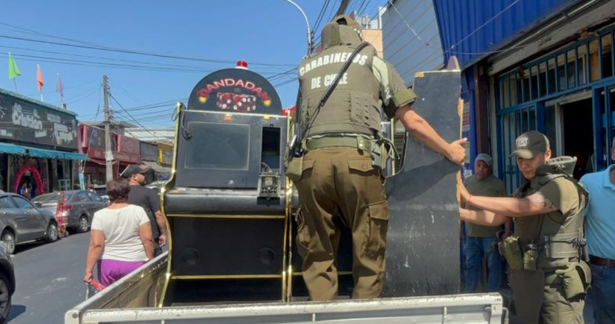 Dos detenidos tras hallazgo de casino clandestino en barrio Franklin: había sido clausurado en agosto