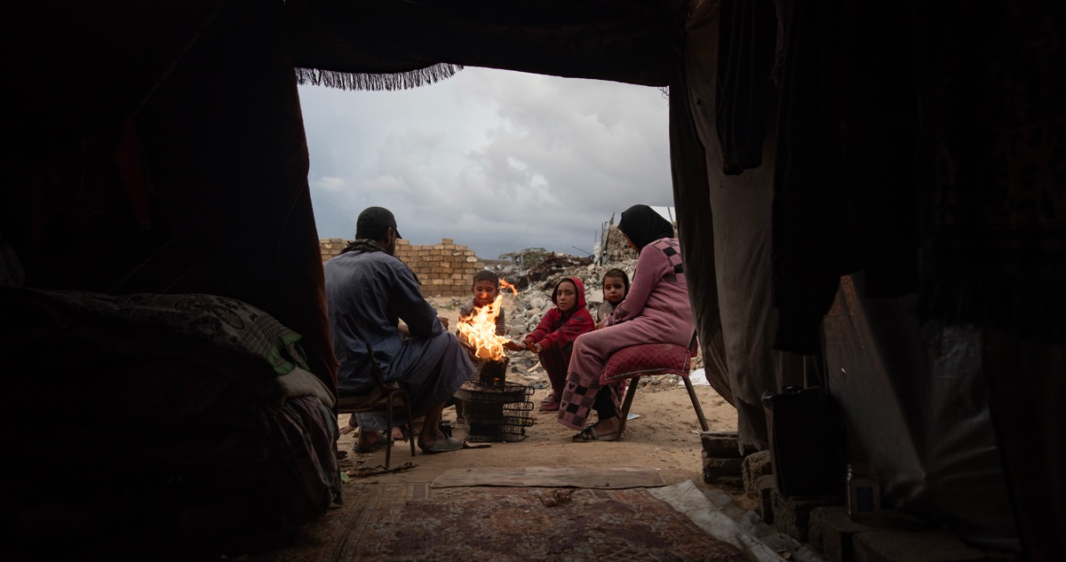 13 muertos deja temporal en Gaza: dos bebés perdieron la vida por hipotermia