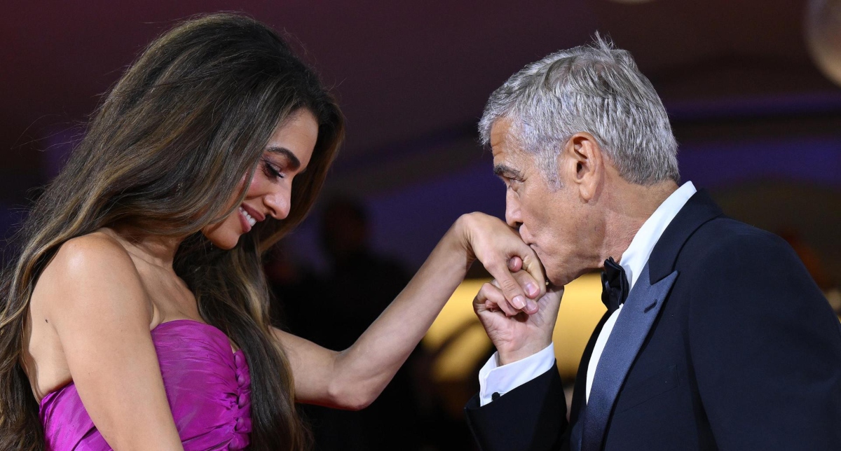 George Clooney y su esposa