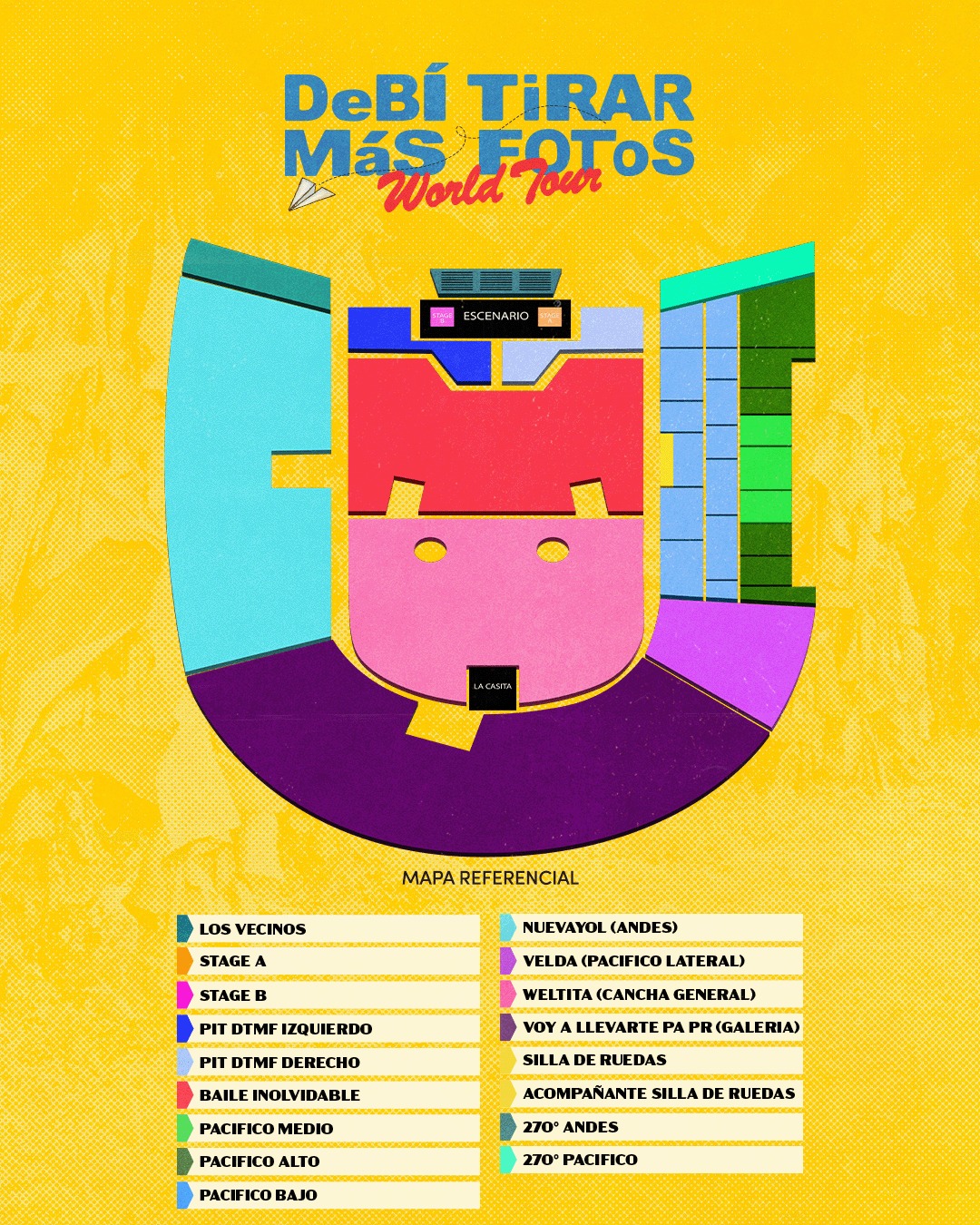 Anuncian nuevo escenario, cambio de localidades y más entradas para conciertos de Bad Bunny en Chile
