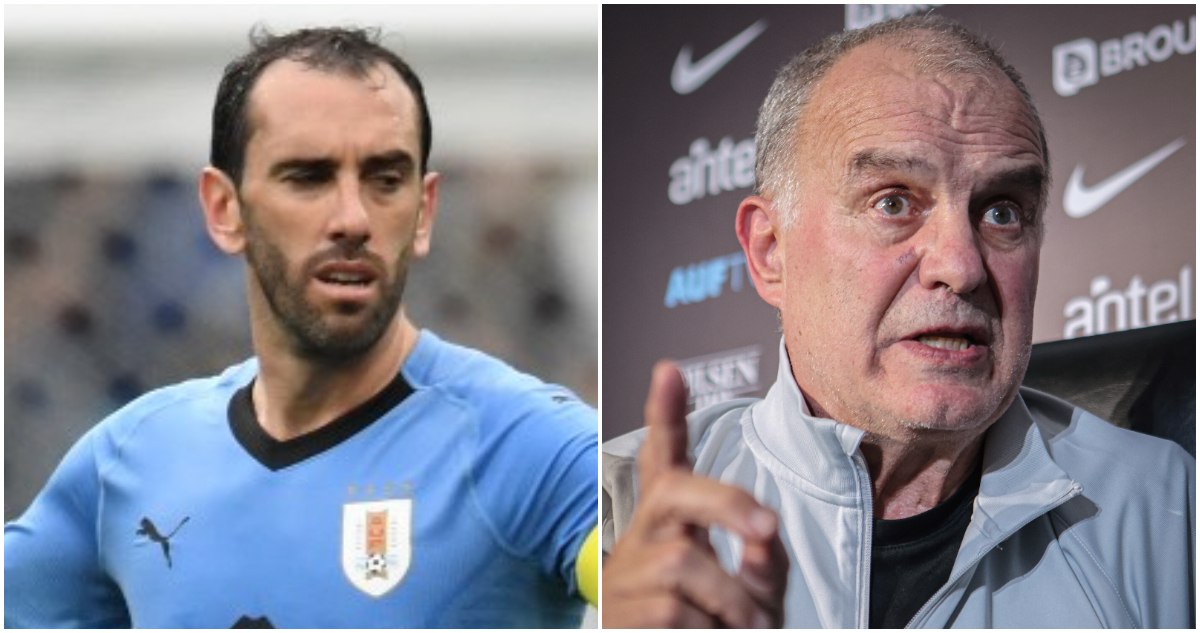 Godín y Marcelo Bielsa foto de contexto