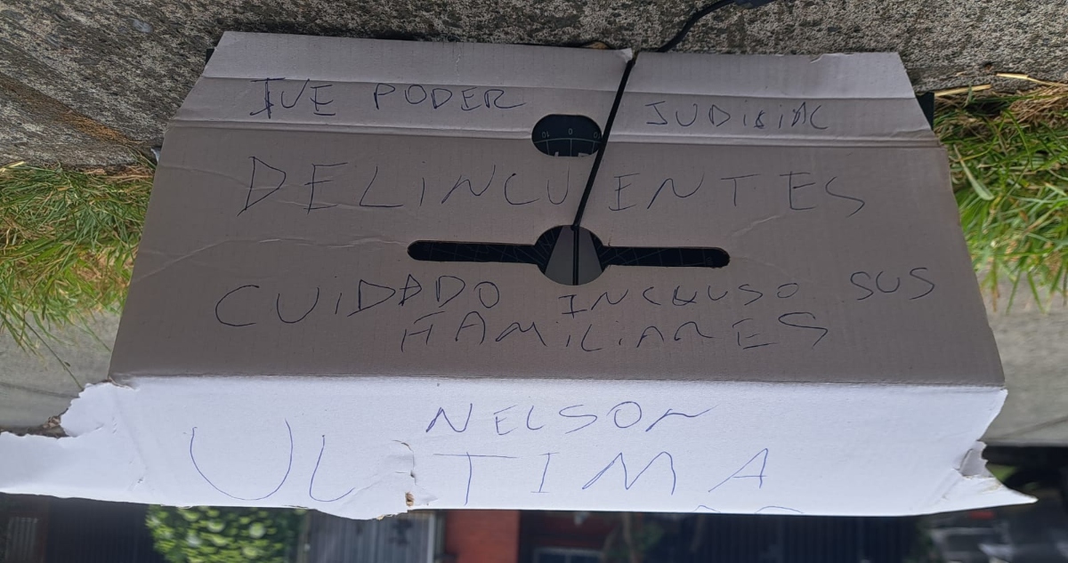 GOPE DETONA CAJA CON AMENAZAS