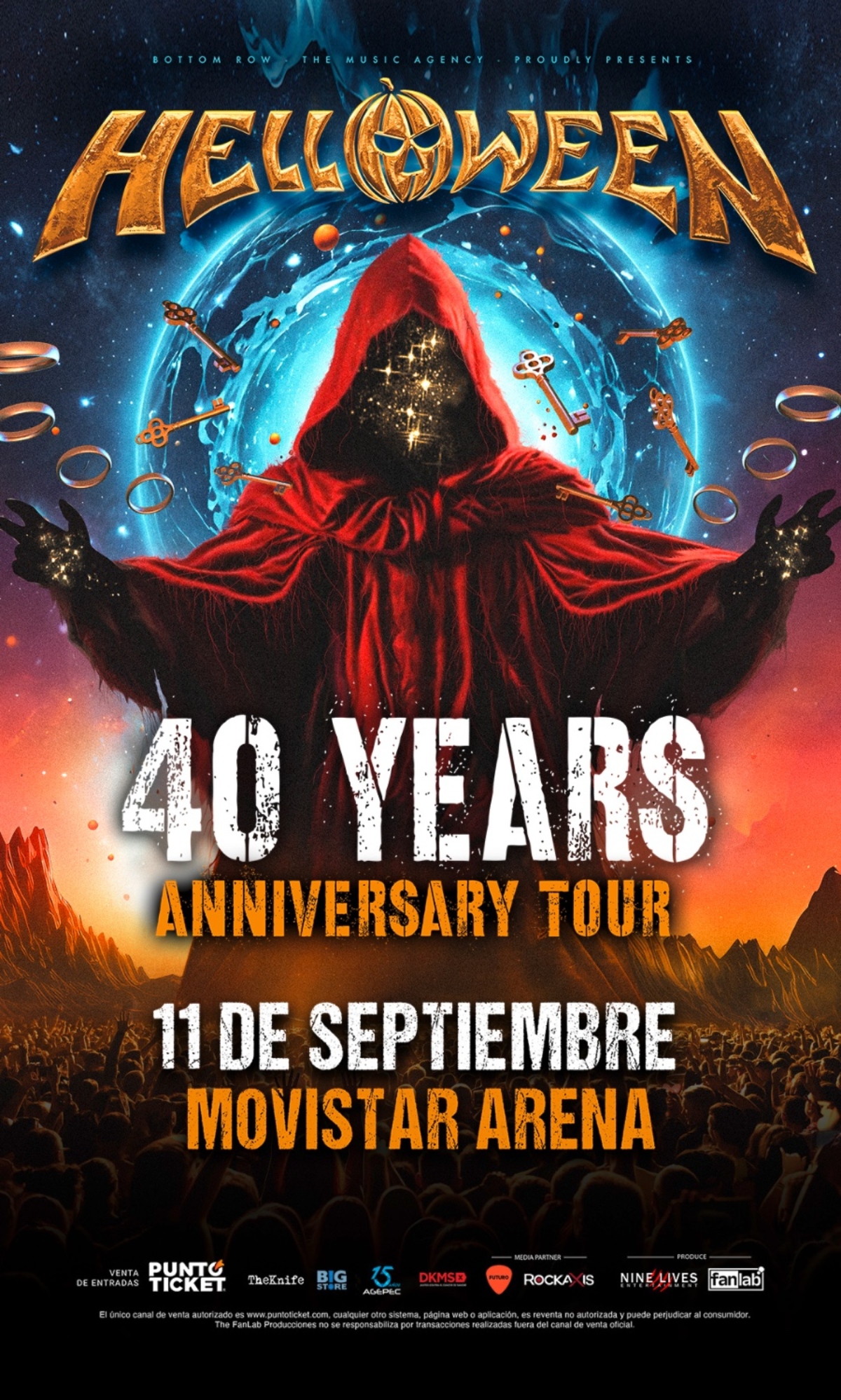 Helloween retorna a Chile para celebrar 40 años: revisa precios, fechas y detalles