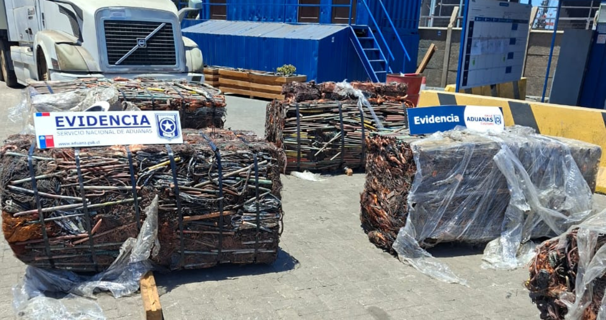 Incautan 600 kilos de cable de cobre robado en el puerto de Arica: iba hacia Corea del Sur