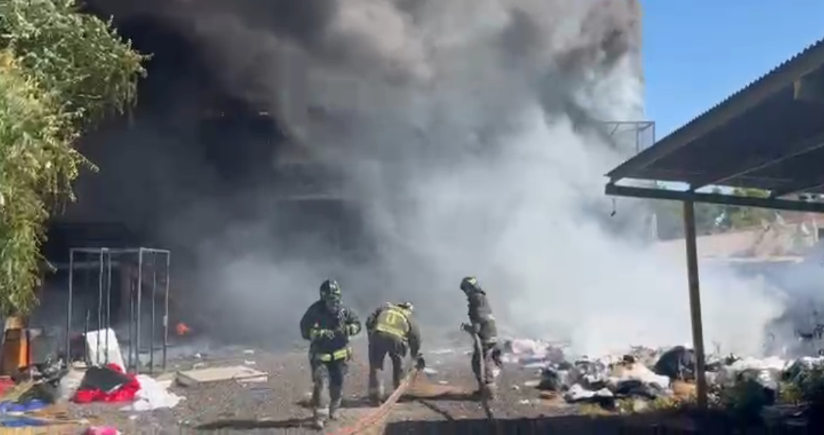 Incendio en Santiago Centro
