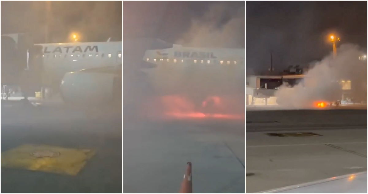 Incendio en plena losa obliga a evacuar de emergencia un avión de Latam en Brasil