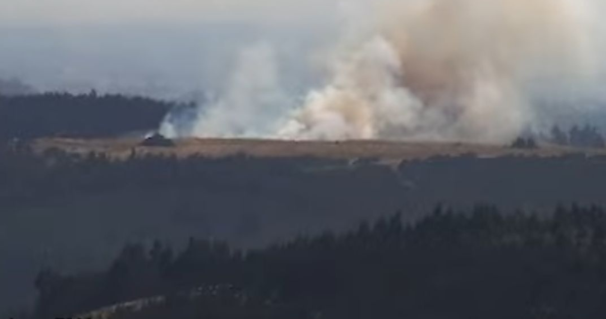 Piden evacuar tres sectores de la comuna de Santo Domingo por incendio forestal