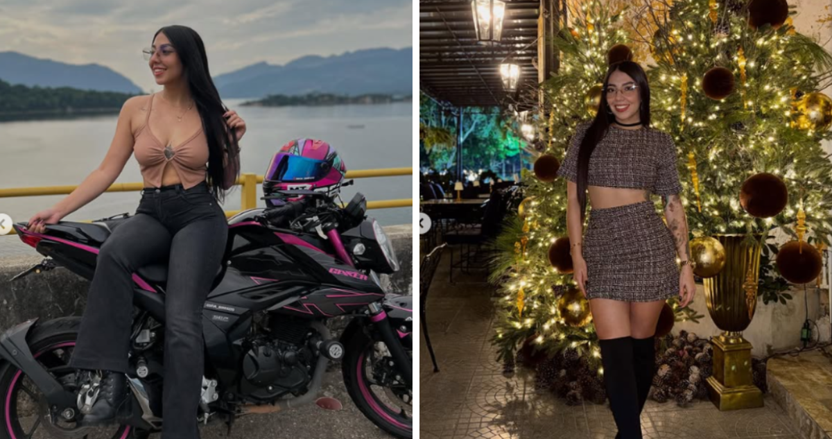 Influencer colombiana murió tras brutal choque en moto