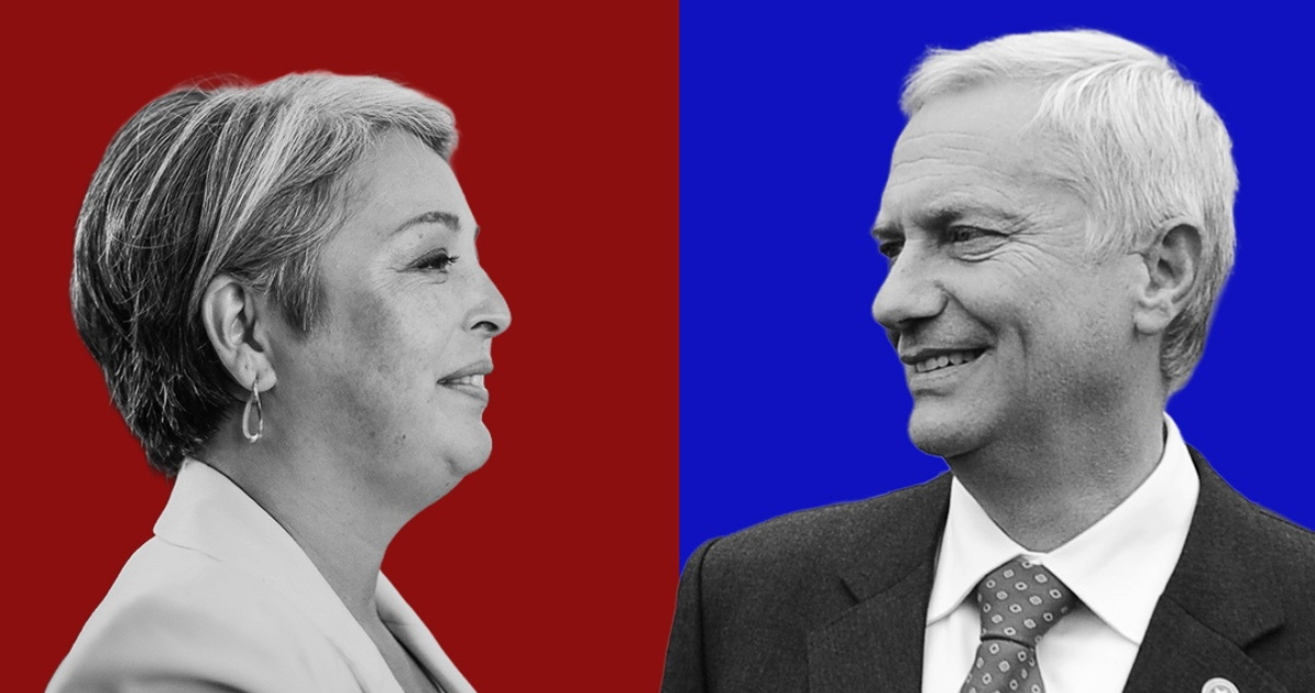 Jeannette Jara y José Antonio Kast