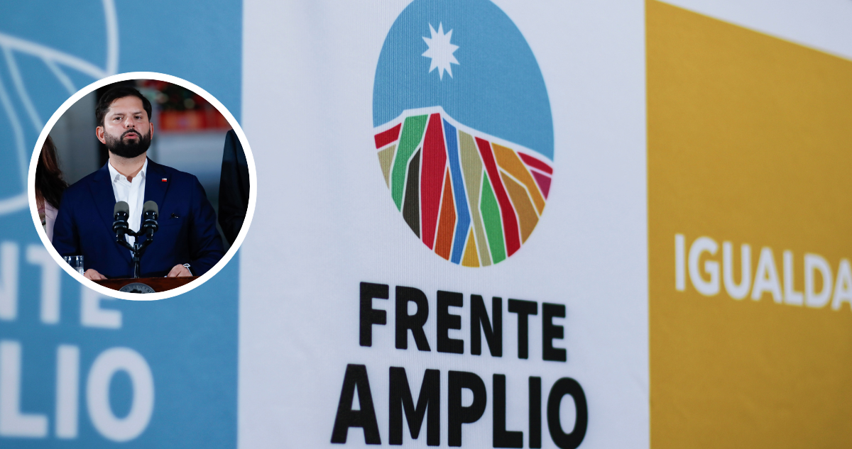 Frente Amplio y foto de Boric