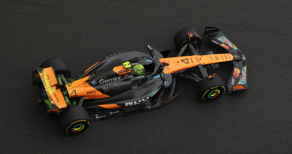 Lando Norris en FP1 de GP de Abu Dhabi