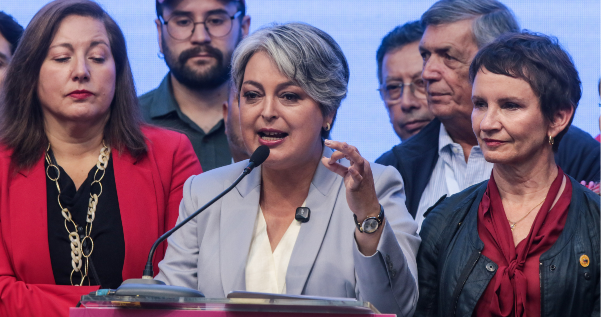 Jeannette Jara en su discurso tras derrota