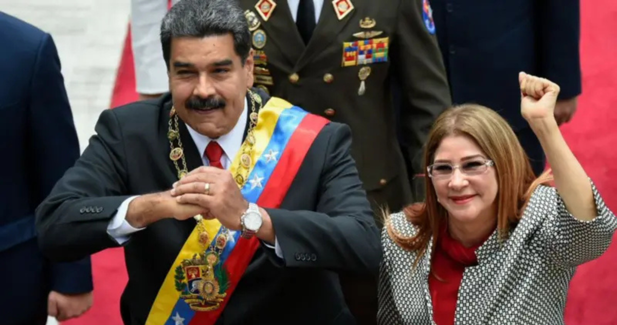 Nicolás Maduro y Cilia Flores