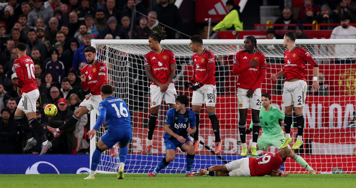Manchester United y Bournemouth igualaron en un partidazo de la Premier League