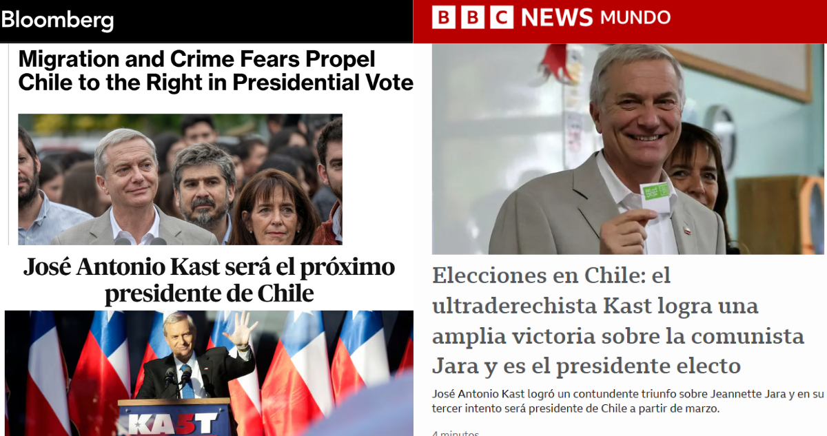 Medios internacionales por triunfo de José Antonio Kast