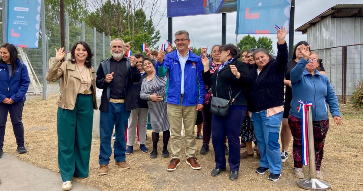 Minvu inaugura obras de Mejoramiento Lumínico en el Barrio Renacer de Rayenantu, Santa Juana