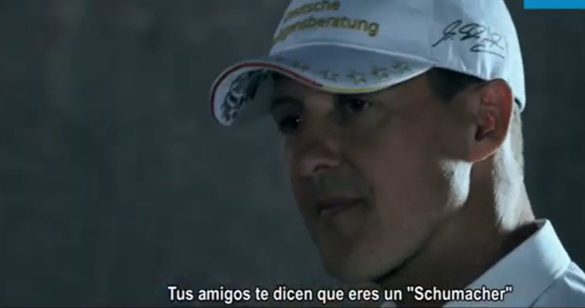Michael Schumacher y el día que se sumó a spot chileno de campaña contra el exceso de velocidad