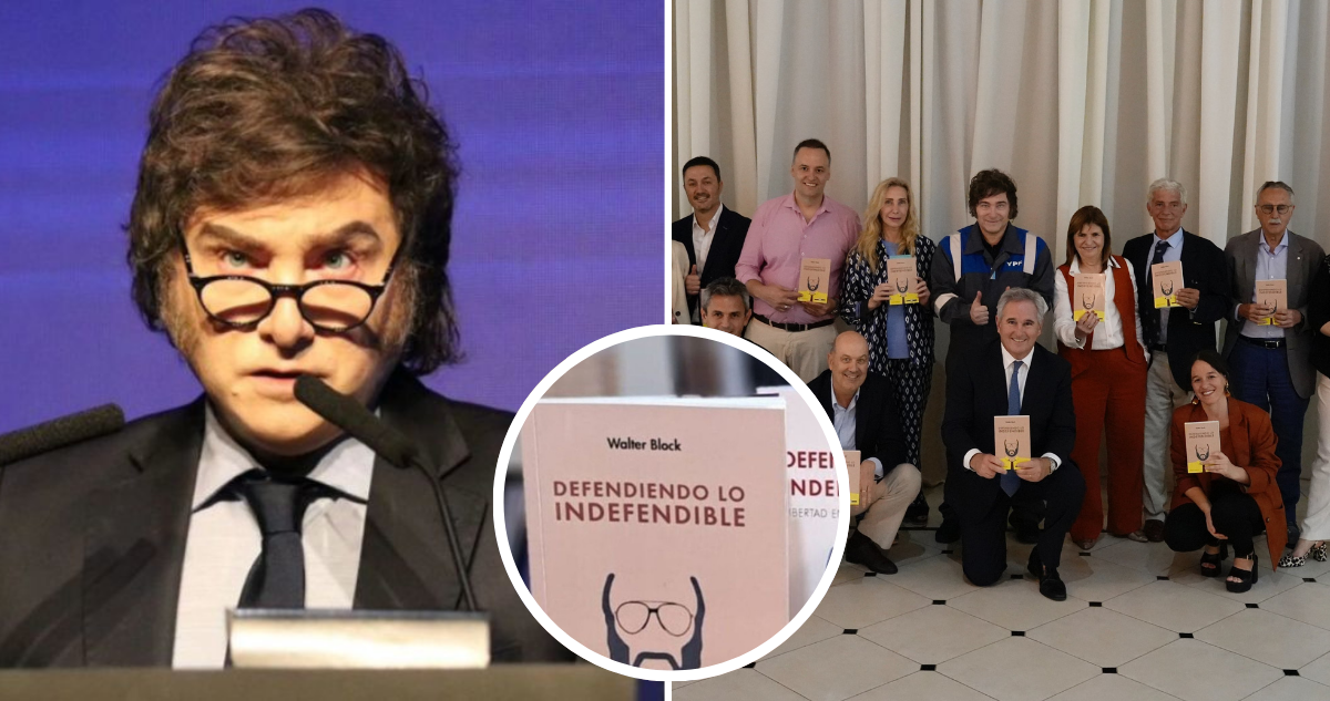 Milei regala controvertido libro a sus cercanos