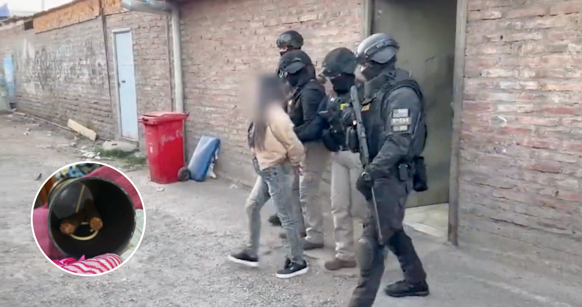 Detienen a mujer que fue sorprendida con droga y dos cartuchos de dinamita en La Legua Emergencia