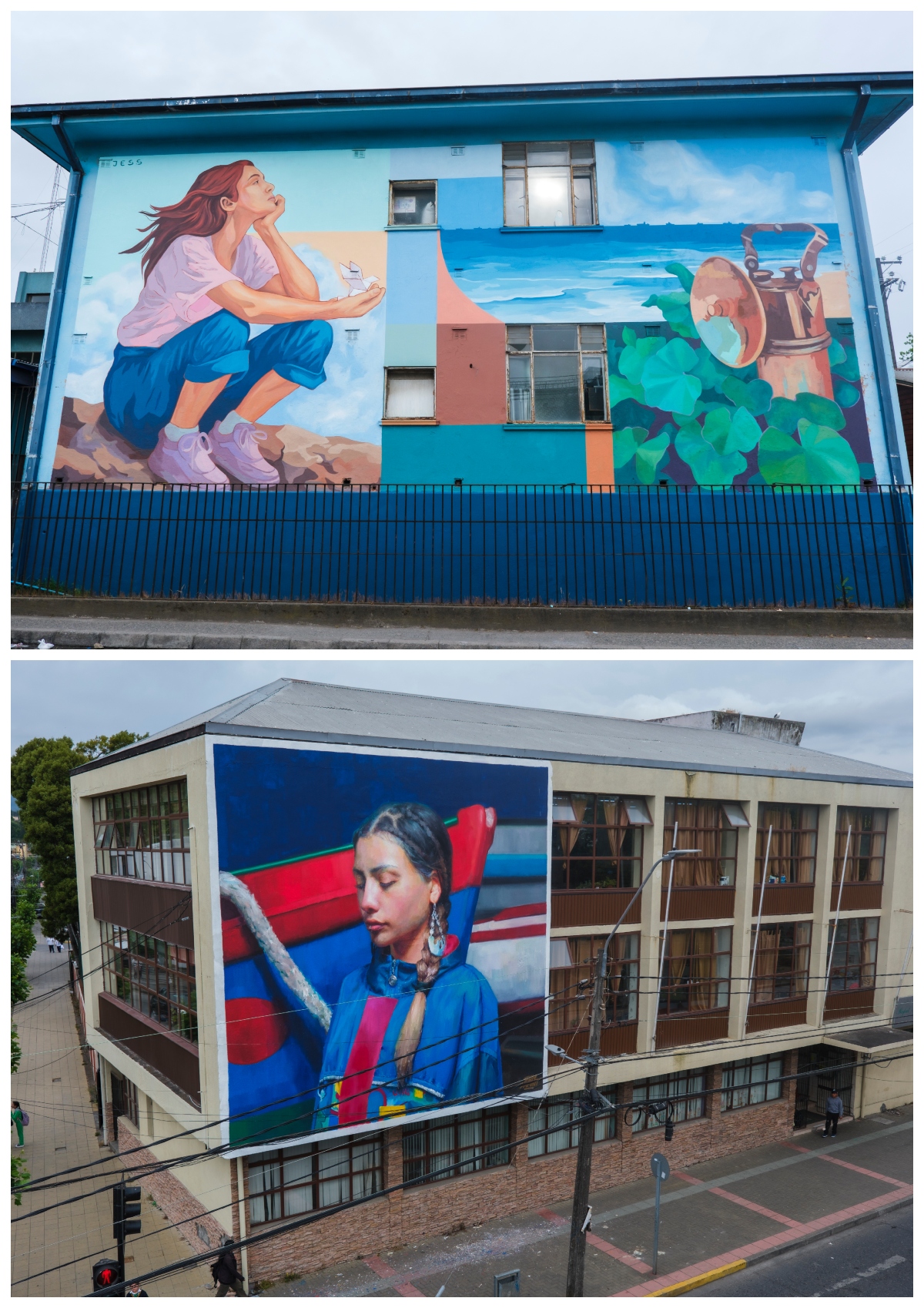 Coronel inaugura 5 murales a cielo abierto tras Encuentro Internacional Muralista del Carbón