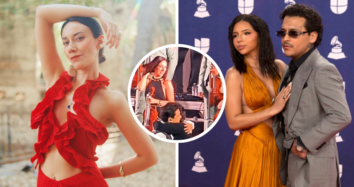 Christian Nodal, Ángela Aguilar y Esmeralda Camacho